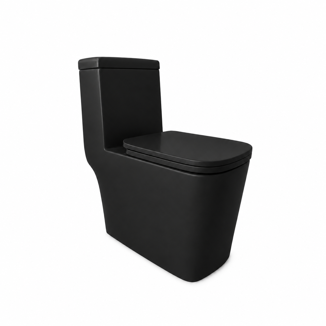INODORO ONE PIECE MKS + TAPA ASIENTO UF Y ACCES. NEGRO MATE (695X365X775) - FRATELLI PREMIUM